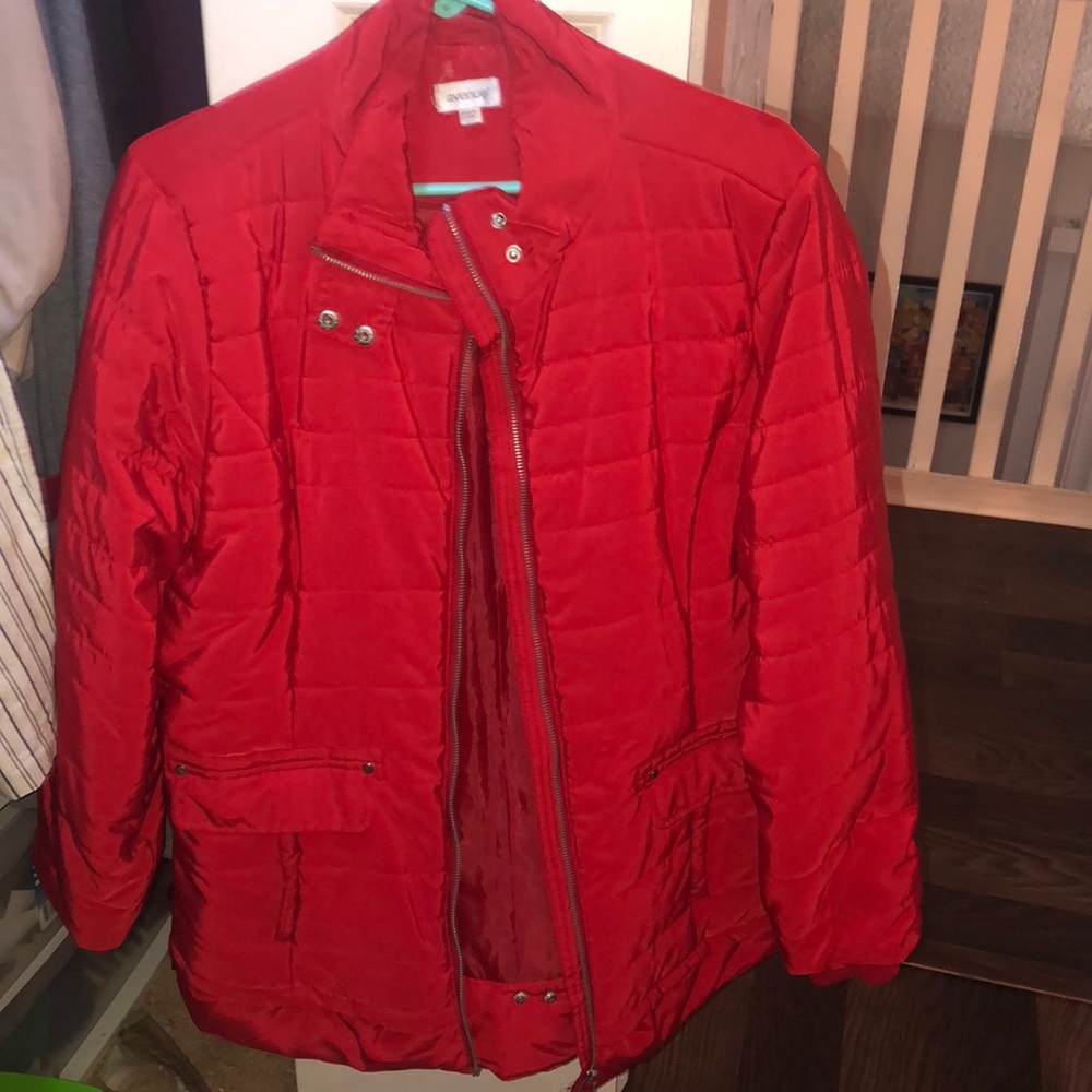 Red Puffer Jacket - image 1
